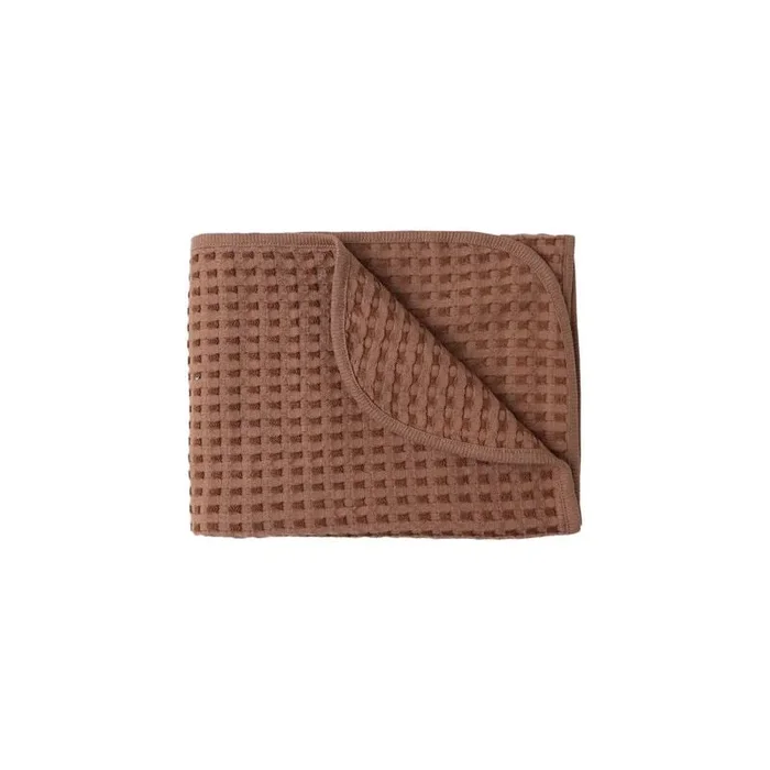 Waffle Baby Blanket – Cedar