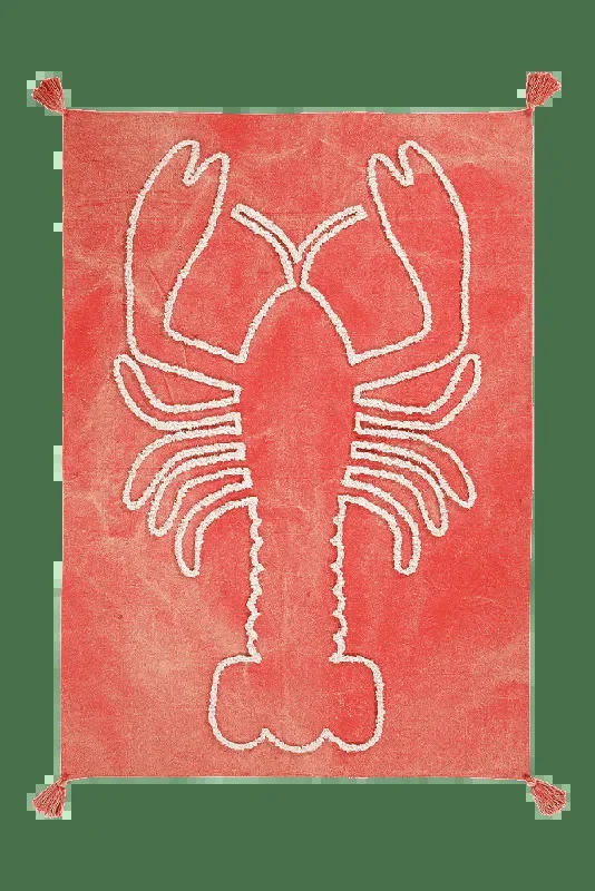 Wall Hanging Giant Lobster Brick Red