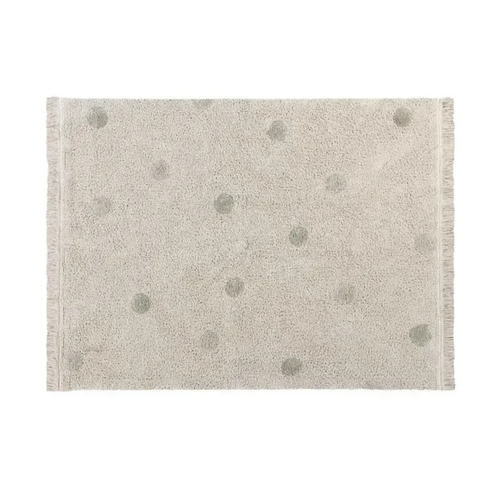 Washable Rug – Hippy Dots (Olive)
