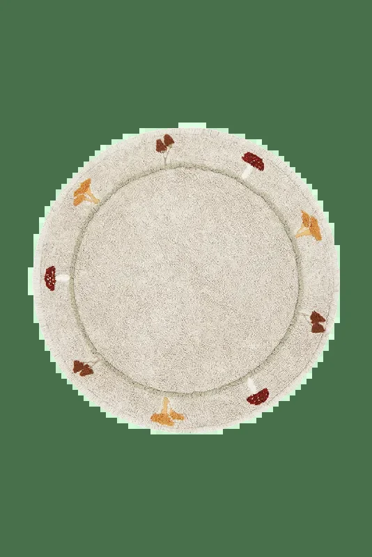 Washable Rug Chanterelle – Mushroom hunt