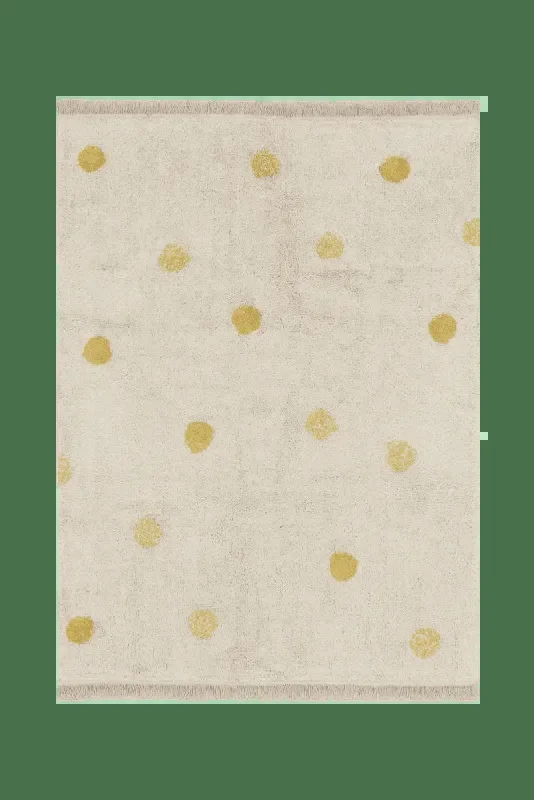 Washable Rug Hippy Dots Natural – Honey – Re Edition + Polka Dots