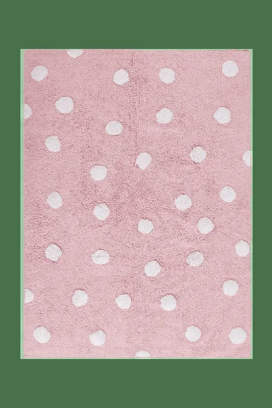 Washable Rug Polka Dots Pink – POLKA DOTS