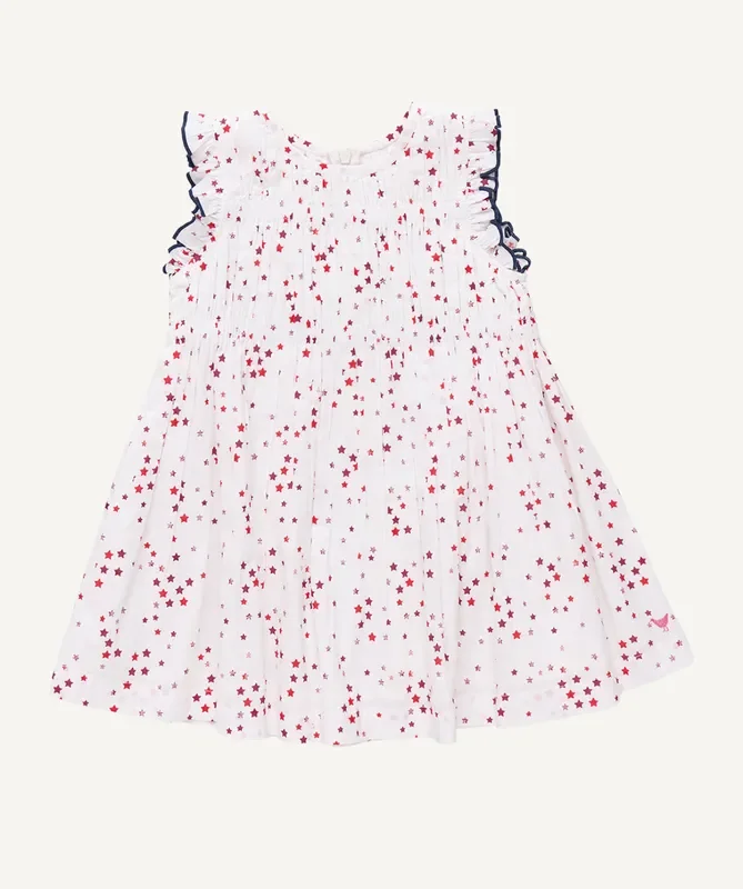 Waverly Dress | Red Ditsy Stars