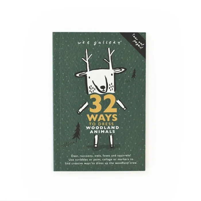 Wee Gallery 32 Ways to Dress Woodland Animals – Coloring Activity Book