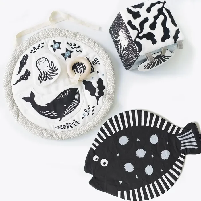 Wee Gallery Eco-Friendly Non-Toxic Sensory Baby Toy Bundle | Ocean