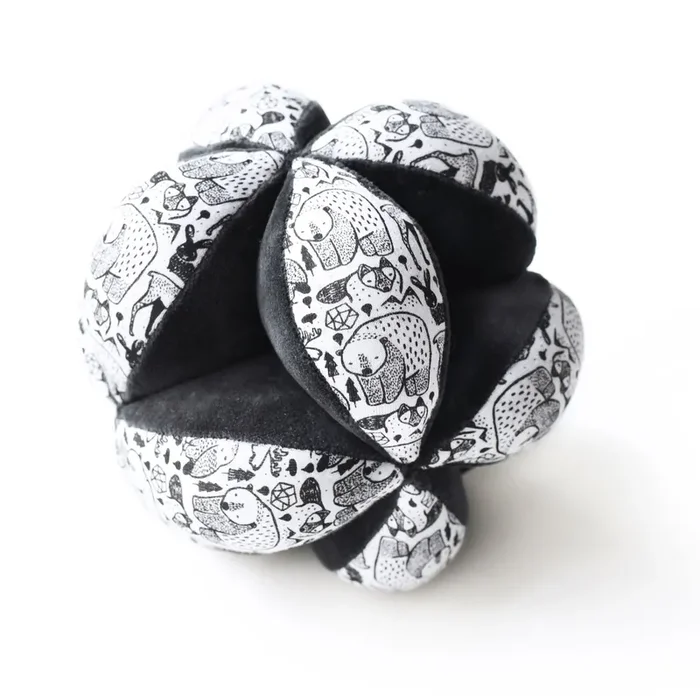 Wee Gallery Organic Cotton Baby Sensory Clutch Ball – Nordic
