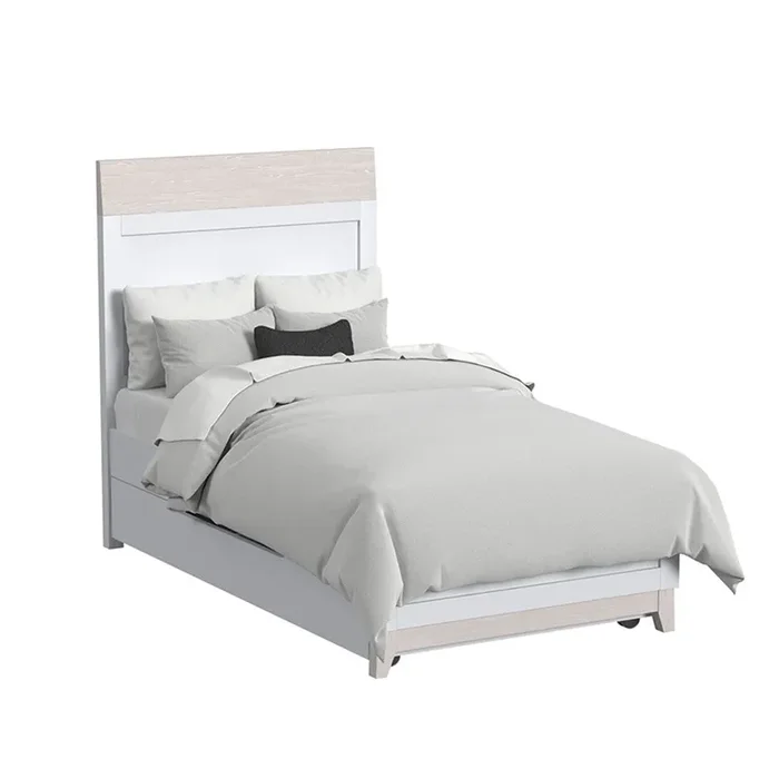 Westwood Rowan Youth Complete Twin Bed in Ash Linen