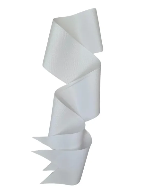 White Grosgrain Ribbon – Wide & Short