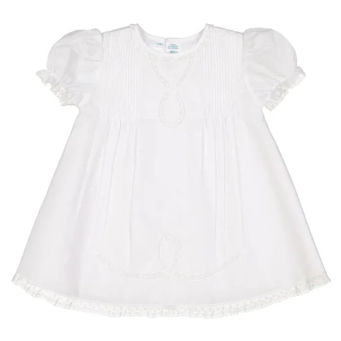 White Lace Ribbon Slip Dress