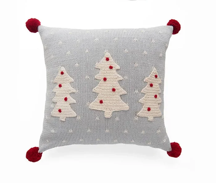 White Tree 12 ” Pillow, Grey