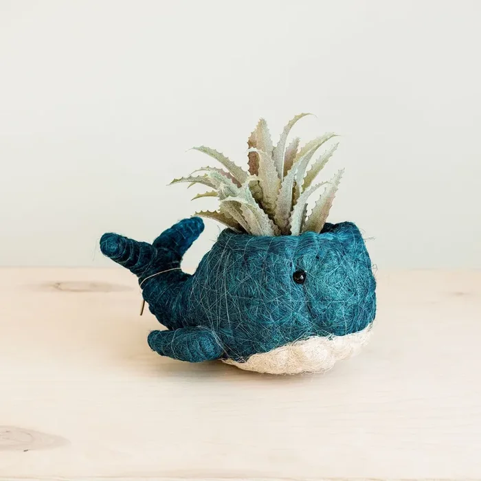 Wicker Whale Planter – Coco Planter | Likhâ