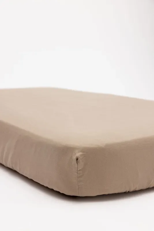 WildBird Linen Crib Sheet – Desert Lark