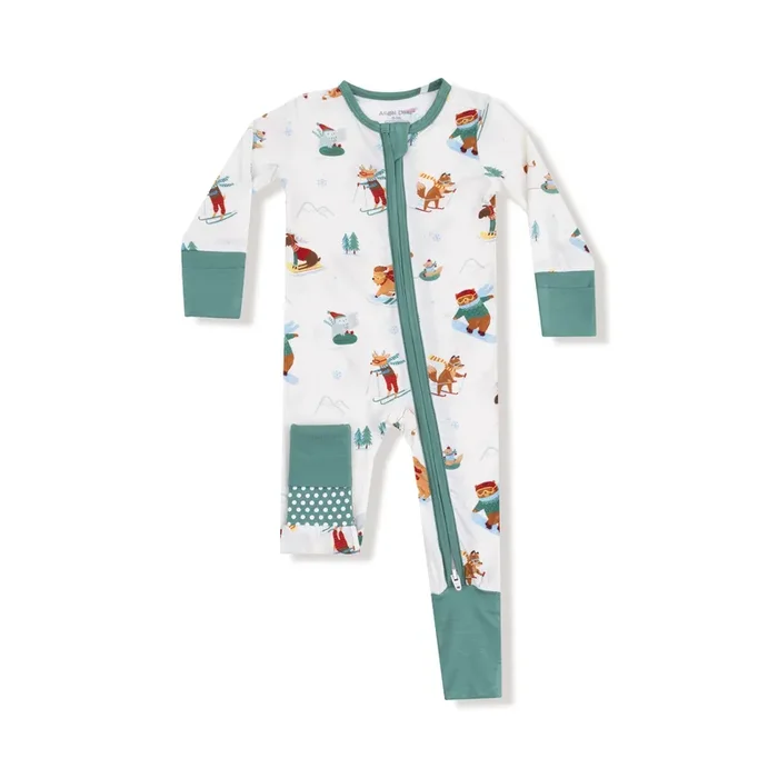 Winter Animal Sports – 2 Way Zipper Romper