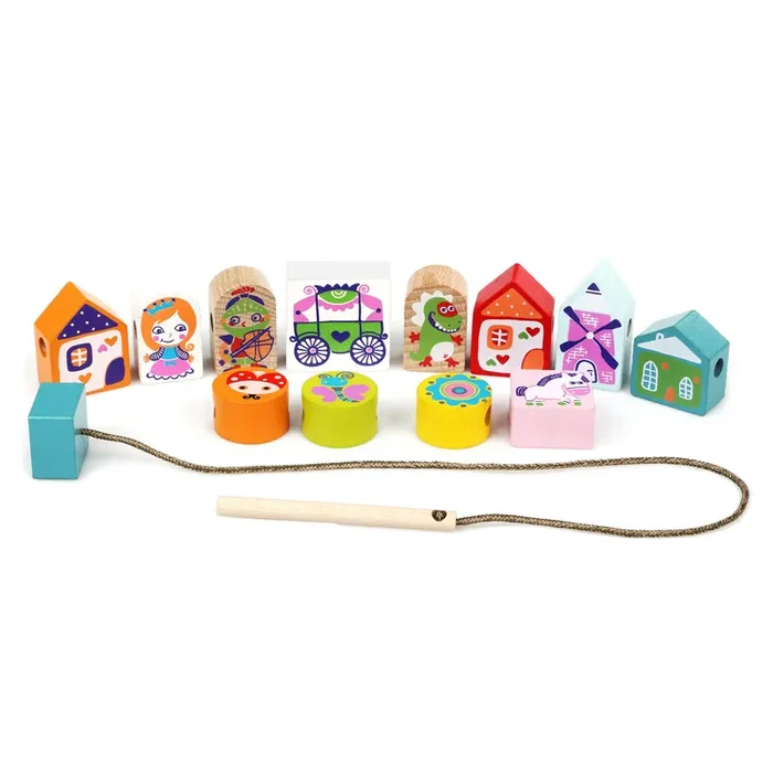 Wise Elk/Cubika Wooden Lacing Toy – Fairytale by Wise Elk