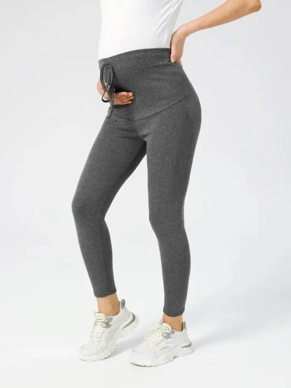 Women’s Maternity Drawstring Casual Leggings