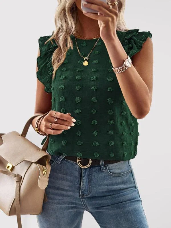 Women’s Ruffle Sleeve Detailed Top