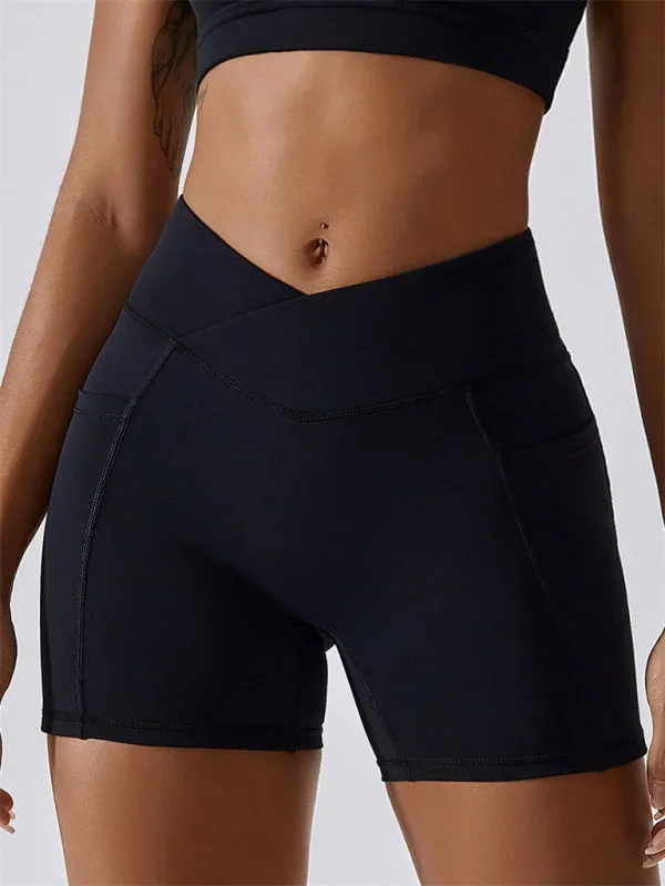 Women’s Workout Gym Shorts With Pocket