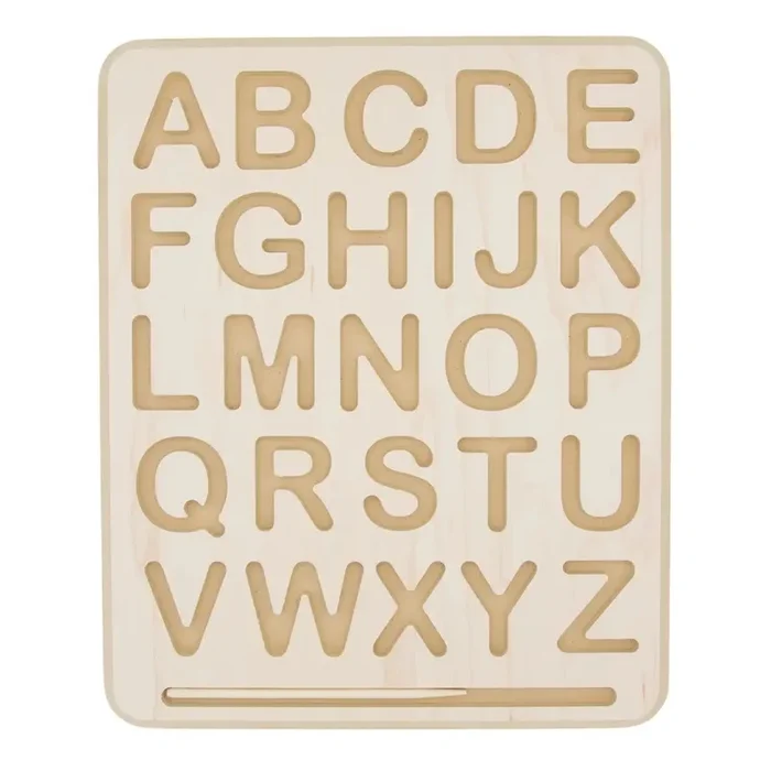 Wood ABC Tracing Board