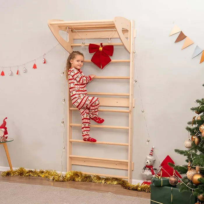 Wood and Hearts Eco-Friendly Wooden Kids’ Swedish Wall