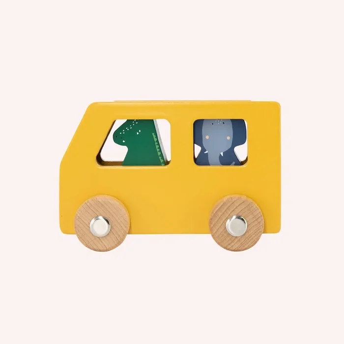 Wooden Animal Car Set