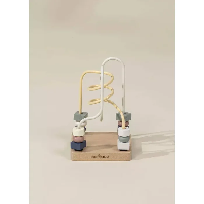 Wooden Baby Toy Gifting Set Stacking Rings & Bead Maze