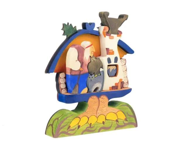 Wooden Witch (baba Yaga) In The House