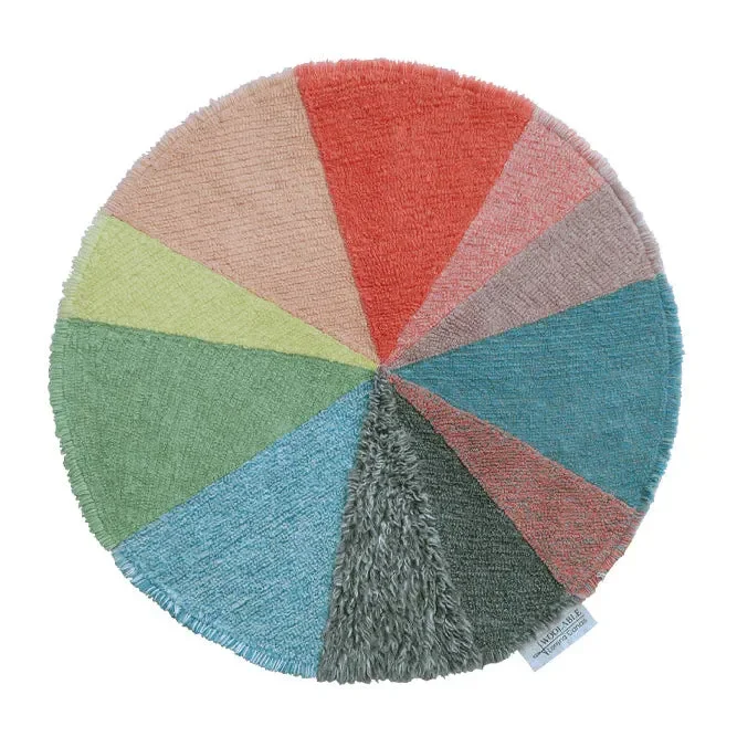 Wool Round Rug – Pie Chart
