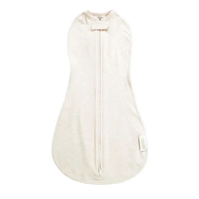 Woombie Organic One-Step Baby Swaddle-Vintage Linen Cream