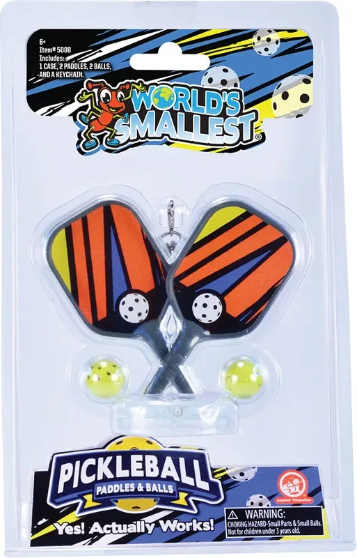 World’s Smallest Pickleball Paddles & Balls