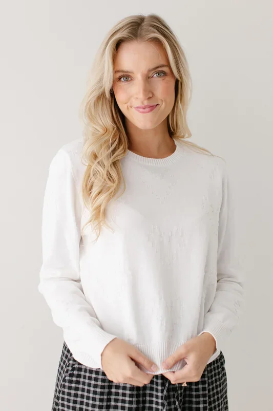 Woven Heart Sweater