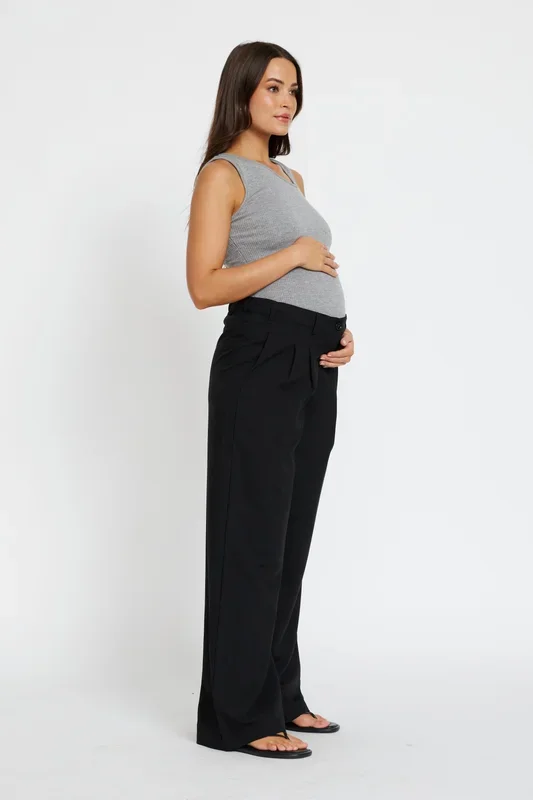 Zadie Adjustable Wide Leg Trouser – Black