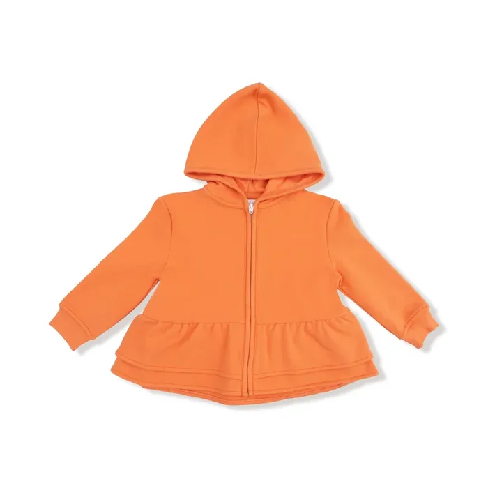 Zip Peplum Hoodie