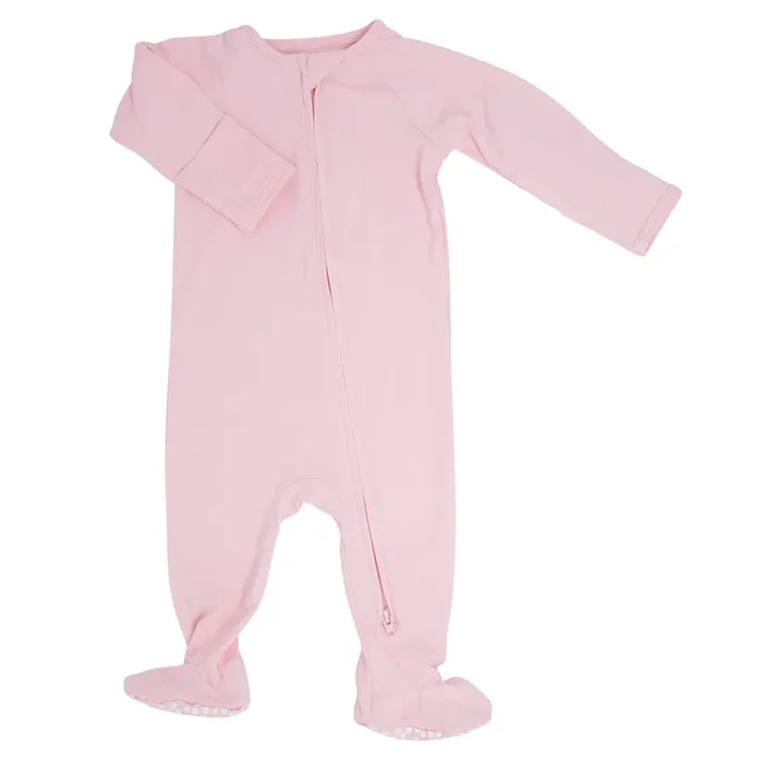 Zipper Footie – Perfect Pink
