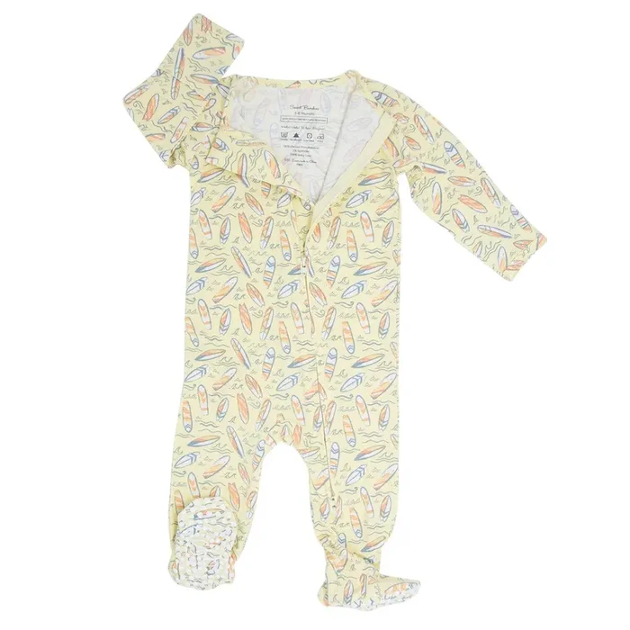 Zipper Footie – Sunset Surf