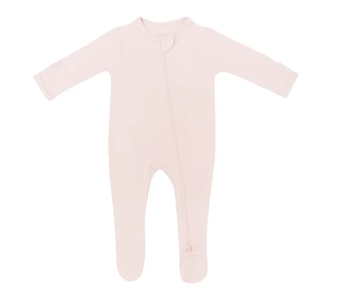 Zippered Footie | Blush