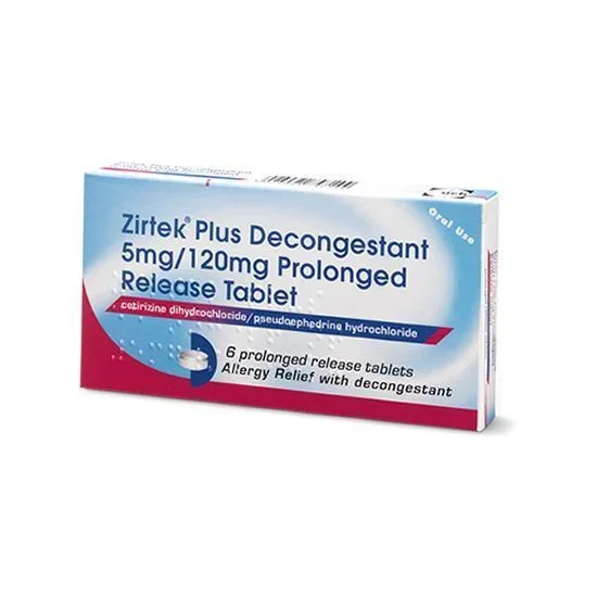 Zirtek Plus Decongestant – 6 Pack