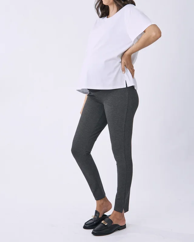 Zoe Slim Cut Ponte Maternity Legging Pants